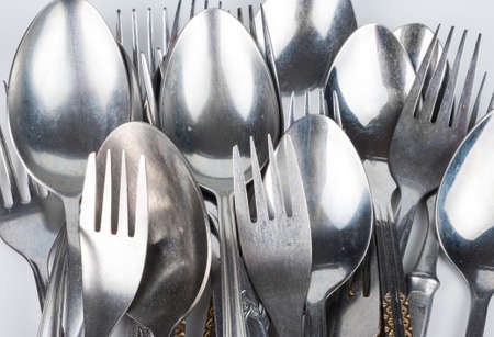 Forks and spoons. Texture for design