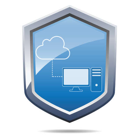 Security data exchange concept designのイラスト素材