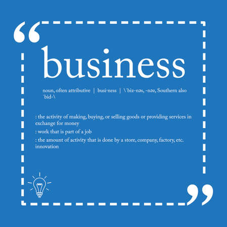 Business definitionのイラスト素材