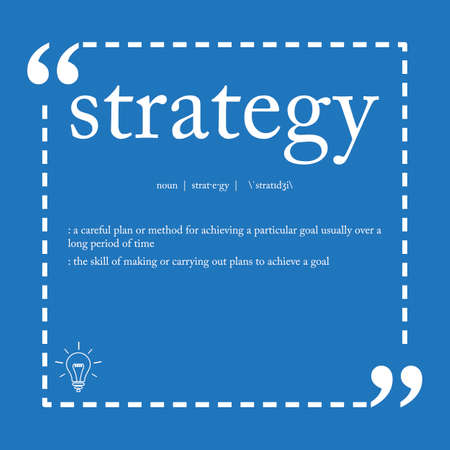 Strategy definitionのイラスト素材