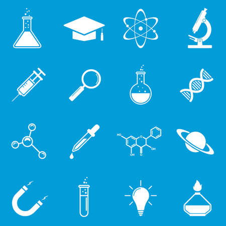 Science icons setのイラスト素材