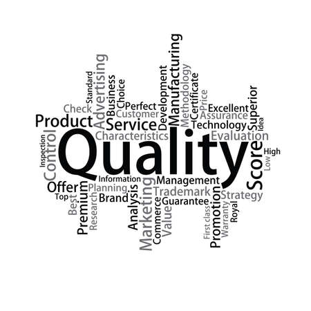 Quality Tag Cloud, vectorのイラスト素材