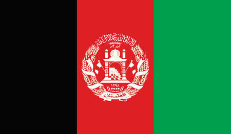 Afganistan flag, vectorのイラスト素材