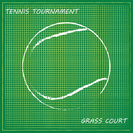 Tennis ball illustration.のイラスト素材