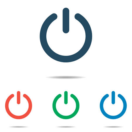 Power on simple flat design.のイラスト素材