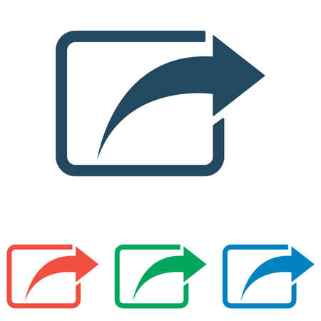 Share icon simple flat design.のイラスト素材