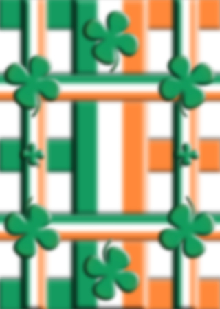 St Patrick's Day Background In Flag Colors 3D illustrationの写真素材