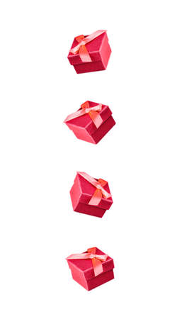 Presents falling. Merry Christmas, Happy New Year, Valentines day, Birthday concept