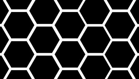 Seamless Pattern with Repeat hexagon grid cells illustrationの写真素材
