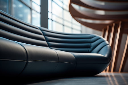 Modern sofa design. Closeup shot. Ai Generative imageの素材