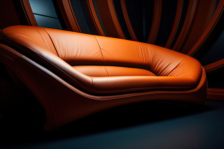 Modern sofa design. Closeup shot. Ai Generative imageの素材