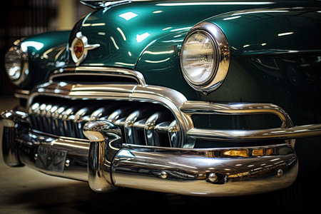 Old timer car. Classic car. Ai Generative imageの素材
