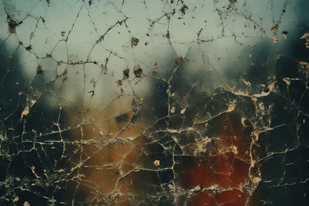 Glass texture. Dirty, worn, cracked background. Ai Generative illustrationの素材