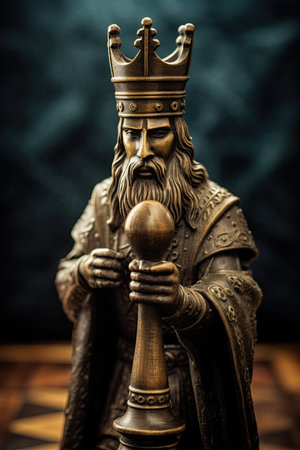 King chess piece. Ai Generative imageの素材