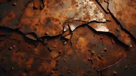 Worn rusted metal texture background. Ai generativeの素材