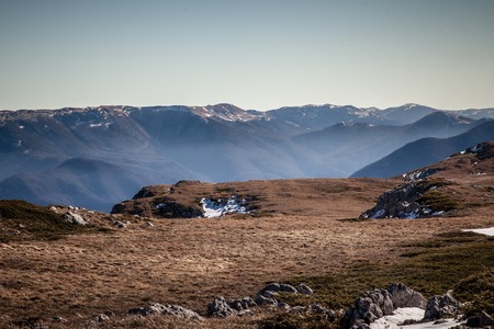 Early spring high in the Crimean mountainsの写真素材