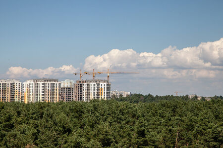 Cityline of Kyiv, Ukraineの写真素材