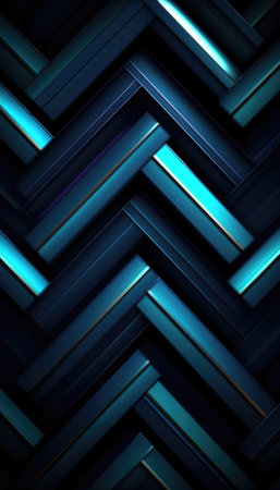 Blue abstract geometric background, 3d rendering, computer digital drawing.Generative AIの素材