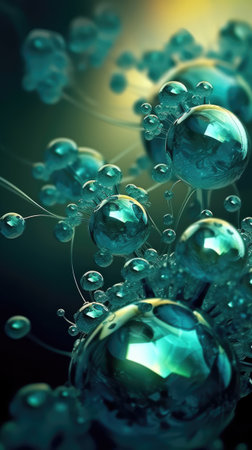 3d illustration of abstract geometric composition,digital art works.Ai generatedの素材