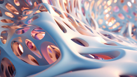 3d illustration of abstract geometric composition,Ai generatedの素材