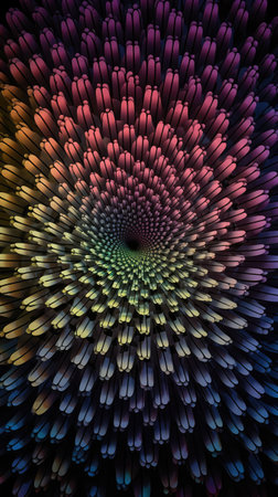 Abstract fractal.Ai generatedの素材