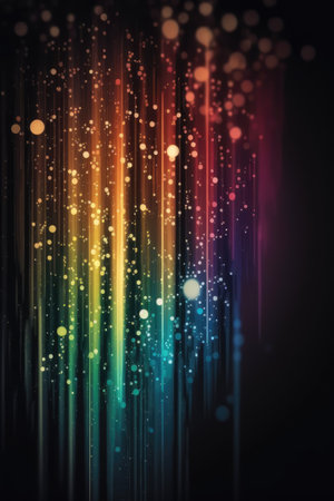 abstract colorful background with some blurred lights and sparkles on it  Ai generatedの素材