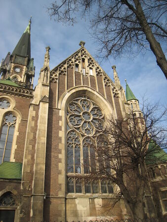 Side view of the church,の写真素材