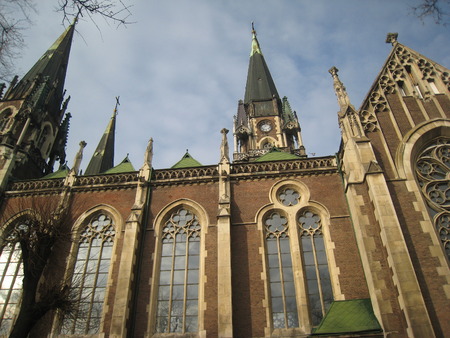 Side view of the church,の写真素材