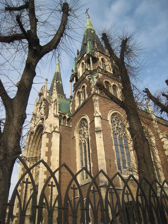 Side view of the church,の写真素材