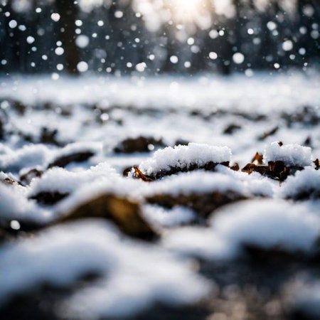 snow covered pine treeの素材