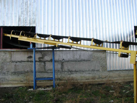 The discharge line of the conveyor complex for bulk cargoの写真素材