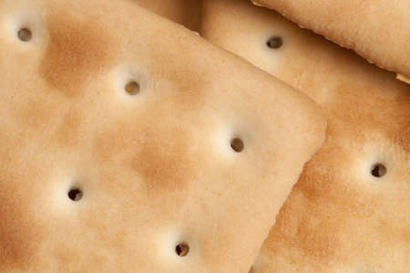 Crackers as a background, macro shot, local focusの写真素材