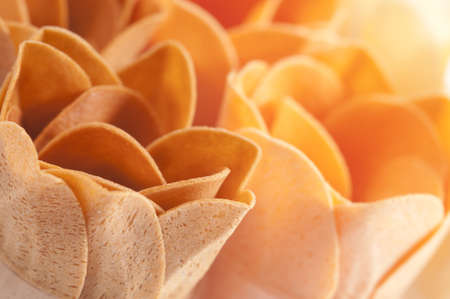 Soap formed as a flower collection, macro, local focusの写真素材