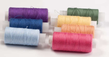 Stitching cotton collection colored in rainbow colors