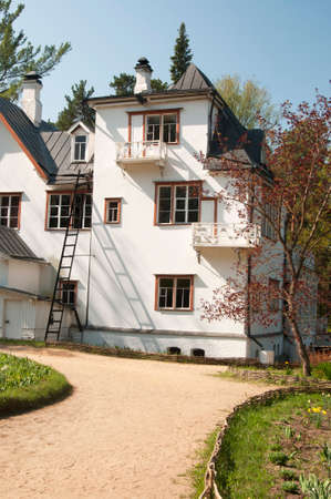 Russia, Tula region, Polenovo museum, Big (main) buildingのeditorial素材