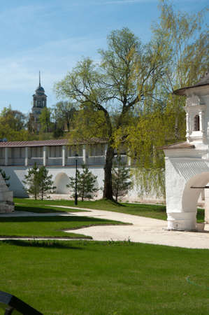 Staritsky Holy Dormition monastery, Russia, Tver region: the monastery wall