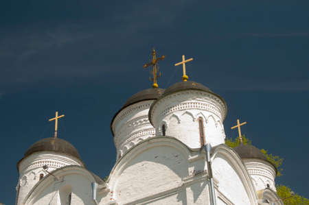 The Archangel Michael church in Mikulino village, the end of XIV century. Russia, Moscow region.