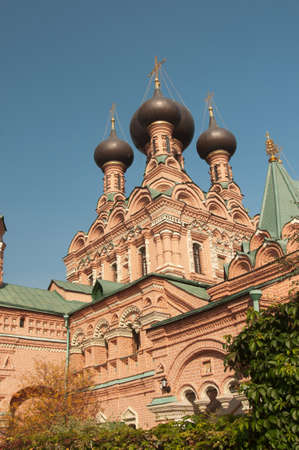 OSTANKINO, MOSCOW, RUSSIA, September 24, 2015 - Trinity church in Ostankino, Moscow, famous...