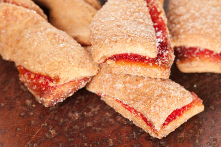 Turnover biscuit, closeup shot, local focus