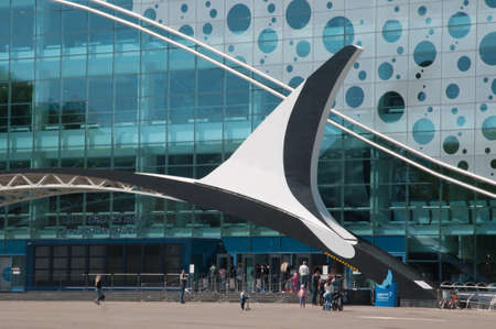 MOSCOW, RUSSIA, MAY 13. 2016: - VDNKh Moskvarium pavillion,  - the biggest in Europe sea aquarium and entertainment centerのeditorial素材