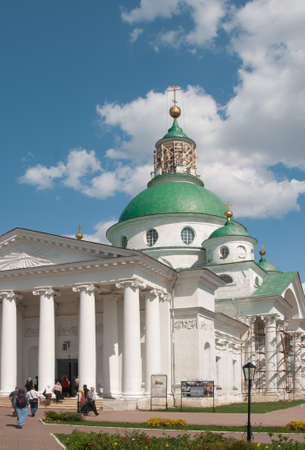 ROSTOV, RUSSIA, MAY 08. 2016: - Rostov the Great, Spaso-Yakovlevsky Dmitriev monastery, The Cathedral of St. Dimitry Of Rostovのeditorial素材