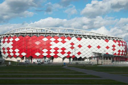 MOSCOW, RUSSIA, OCTOBER 01. 2016: - Otkrytiye Arena, Spartak football club stadium included in the Russia's bid for the 2018 FIFA World Cup and 2017 FIFA Confederations Cup.のeditorial素材