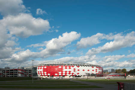 MOSCOW, RUSSIA, OCTOBER 01. 2016: - Otkrytiye Arena, Spartak football club stadium included in the Russia's bid for the 2018 FIFA World Cup and 2017 FIFA Confederations Cup.のeditorial素材