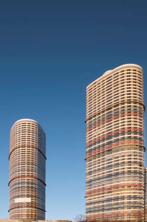 High-rise apartment buildings in Moscow Rostokino district