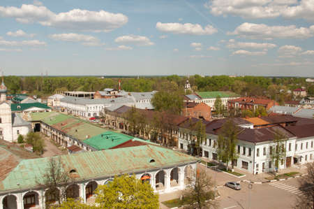 ROSTOV, RUSSIA, MAY 08. 2016: - Rostov the Great in spring, view to the kremlin from the Water tower, The Church Of St. John The Evangelist. The Golden Ring of Russiaのeditorial素材