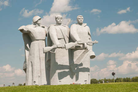 The memorial complex âTo the Panfilov Heroesâ (âFeat 28â). Moscow region. Volokolamsk district, Dubosekovoのeditorial素材