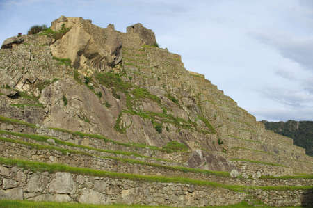 Temple of the Sun. Machu Picchu. South America, Peruの写真素材