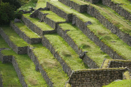 View on the ancient Inkas town - Machu Picchu. South America, Peruの写真素材