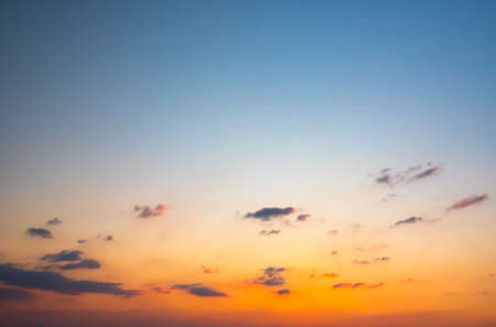 magic sunset in early spring