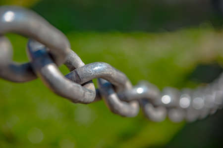 Macro shot of  anchor chain in Germanyの写真素材